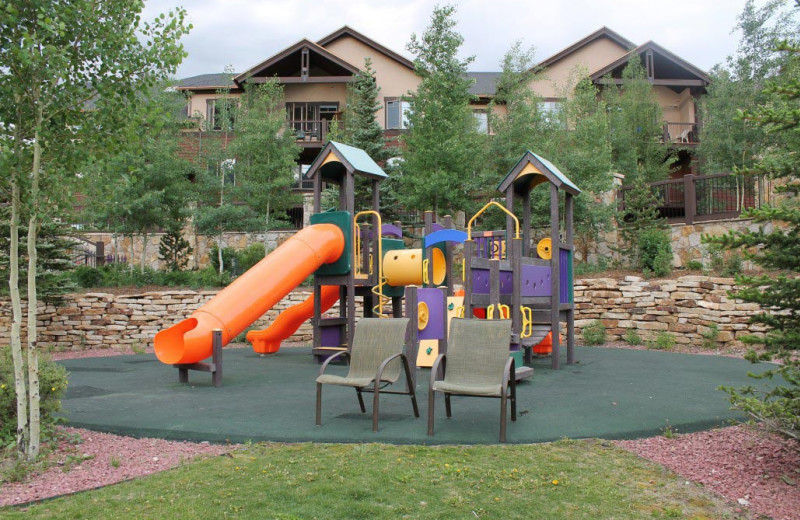 Kids playground at Grand Timber Lodge.