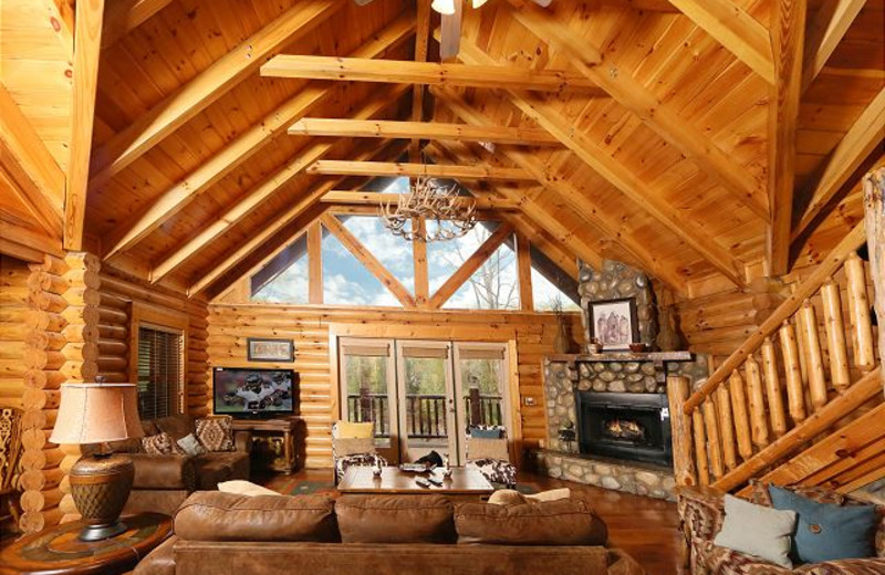 Living room at Eden Crest Vacation Rentals, Inc. - Black Bear Hideaway.