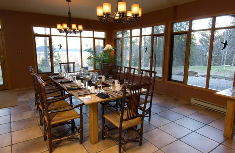 Dining room at Mountain Trek Fitness Retreat & Health Spa.