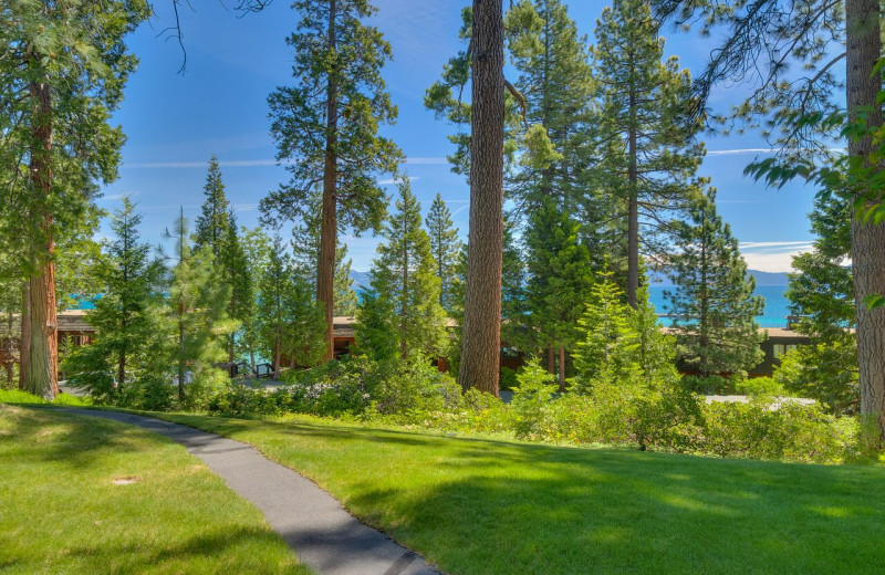 Walking path at Tahoe Tavern Properties.