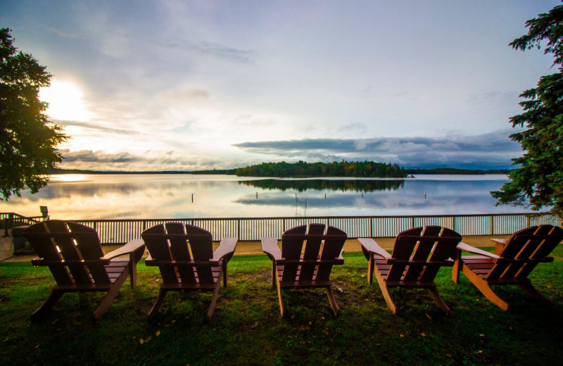 Lake view at Ruttger's Bay Lake Lodge.