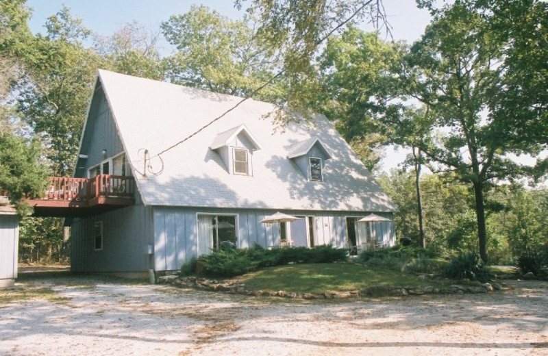 Cabin exterior at Indian Trails Resort.