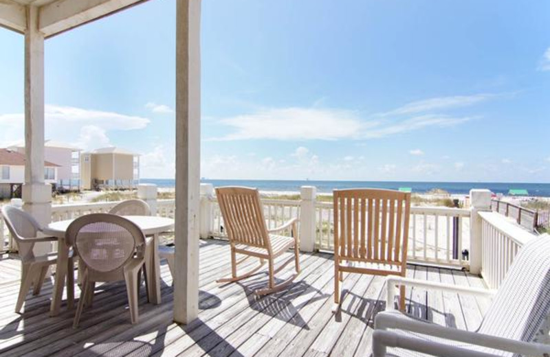 Rental deck view at Fort Morgan Realty.