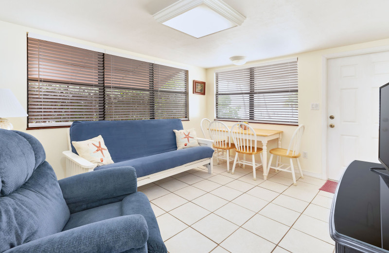 Guest room at Rock Reef Resort.