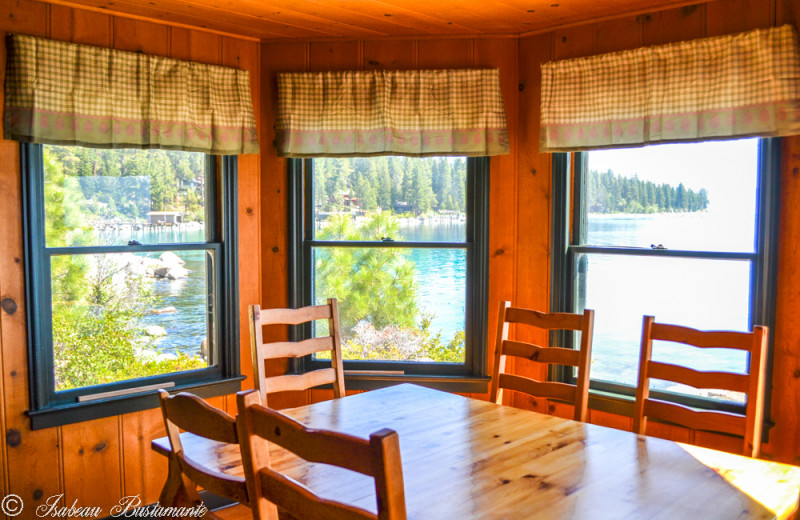 Mansion dining room at Meeks Bay Resort.