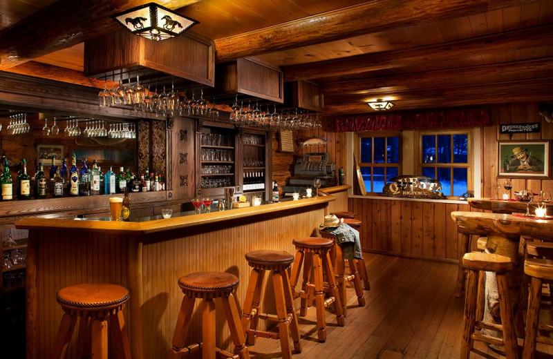 Bar at Averill's Flathead Lake Lodge.
