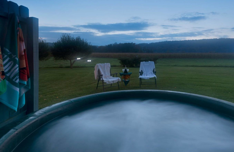 Hot tub at A Slice Of Home Bed and Breakfast.