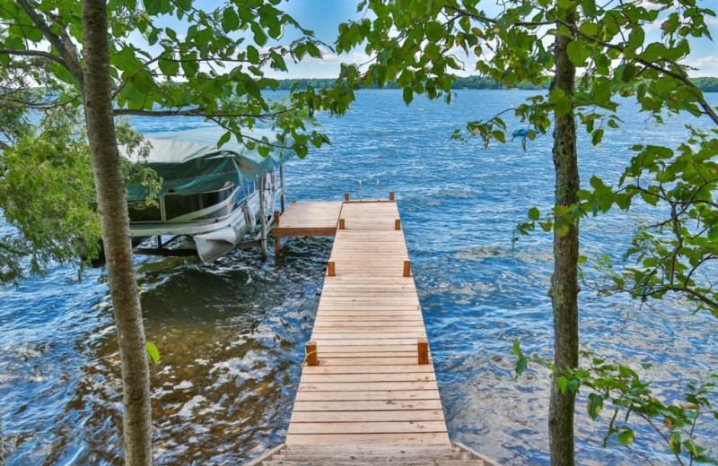 Rental dock at Northwoods Property Management.