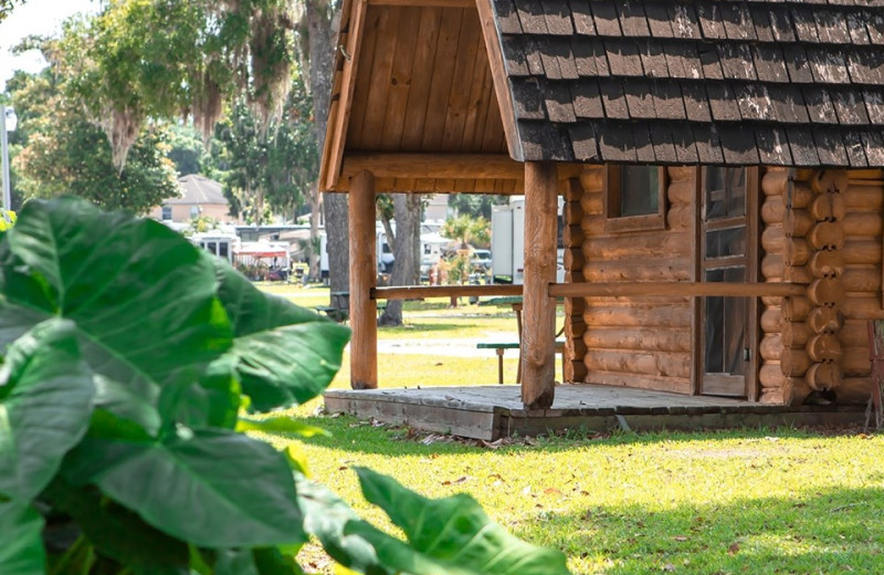 Cabin at Ocala RV Camp Resort.