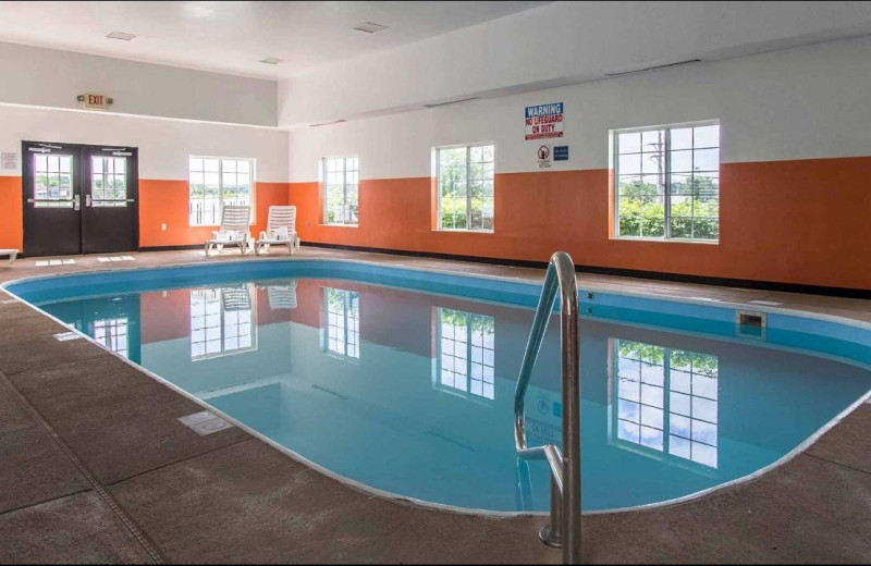 Indoor pool at Motel 6 Streetsboro OH.