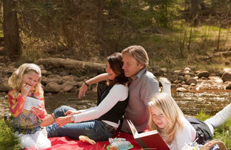 Family at O-Bar-O Cabins.