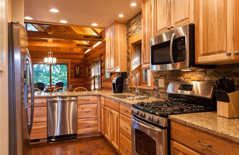 Rental kitchen at The Conger Collection.