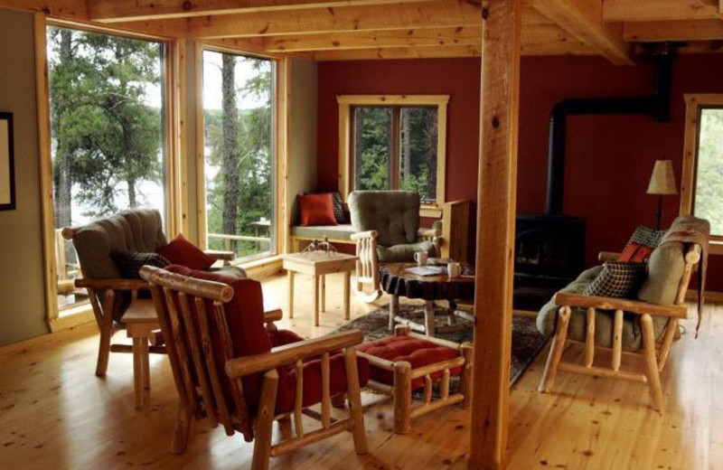 Guest living room at Falcon Trails Resort.