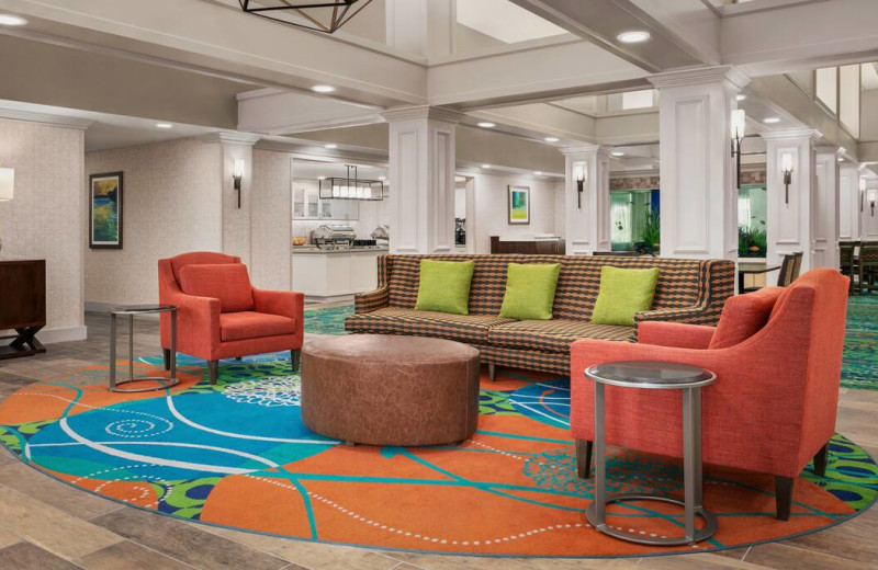 Lobby at Homewood Suites by Hilton Ft. Myers.