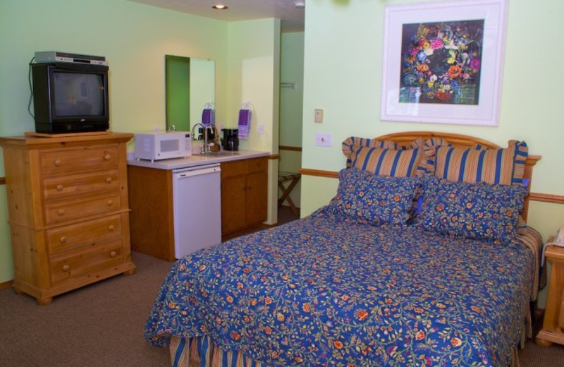 Guest bedroom at Bay Breeze Resort.