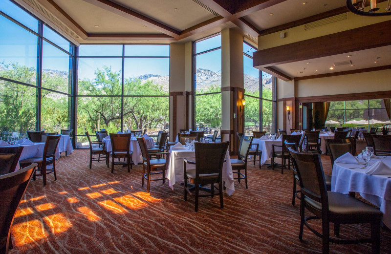 Dining at The Lodge at Ventana Canyon.