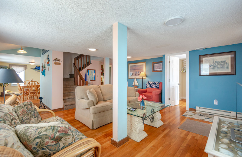 Rental living room at Joe Lamb Jr. & Associates Vacation Rentals.