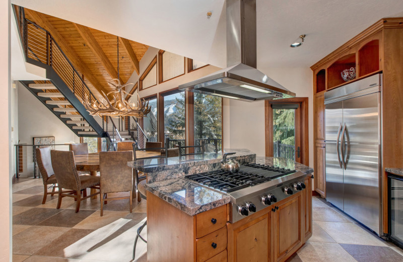 Rental kitchen at Park City Rental Properties.