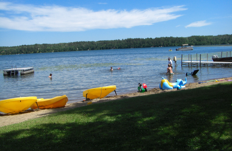 Lake view at Camp Liberty Resort.