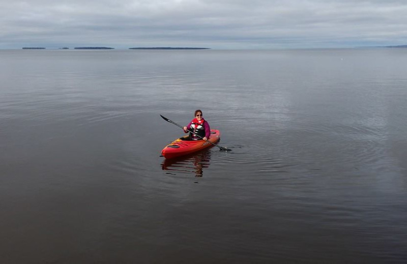 Kayaking at Torbay Cottage Resort.