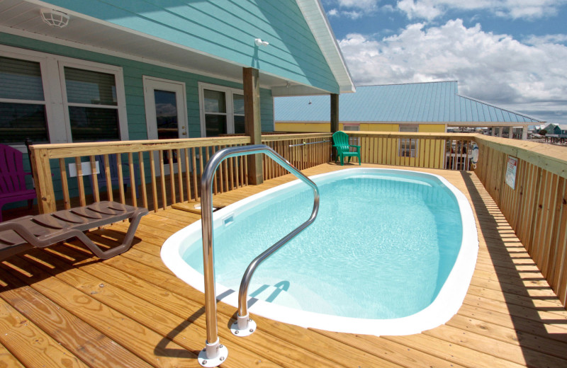 Rental pool at Reed Real Estate Vacation Rentals.