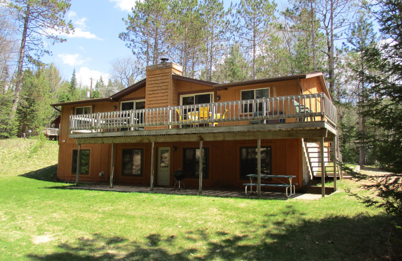 Cabin exterior at Idle Hours Resort.