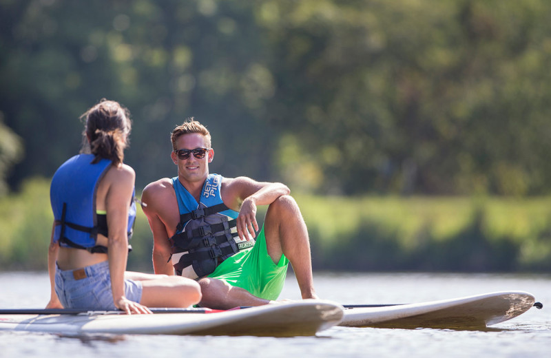 Paddle boards at Wintergreen Resort.