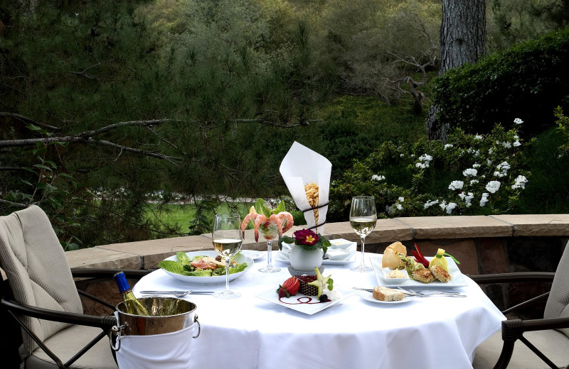 Dining at Pala Mesa Resort.