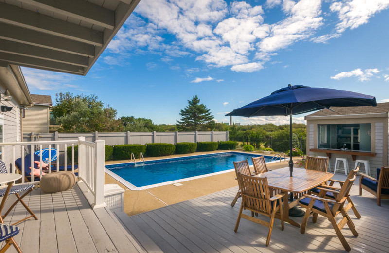 Rental outdoor pool at Beach Realty.