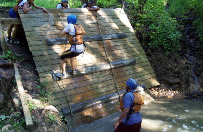 Mud obstacle course at ACE Adventure Resort.