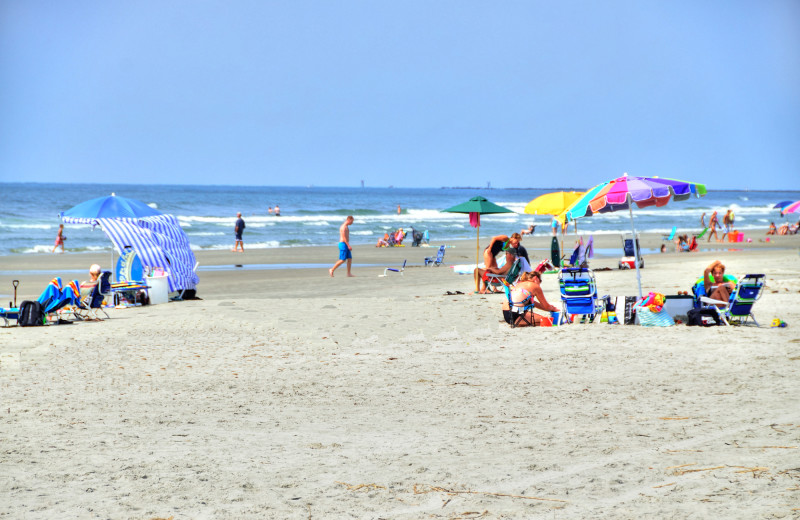 The beach at Williamson Realty Vacations.