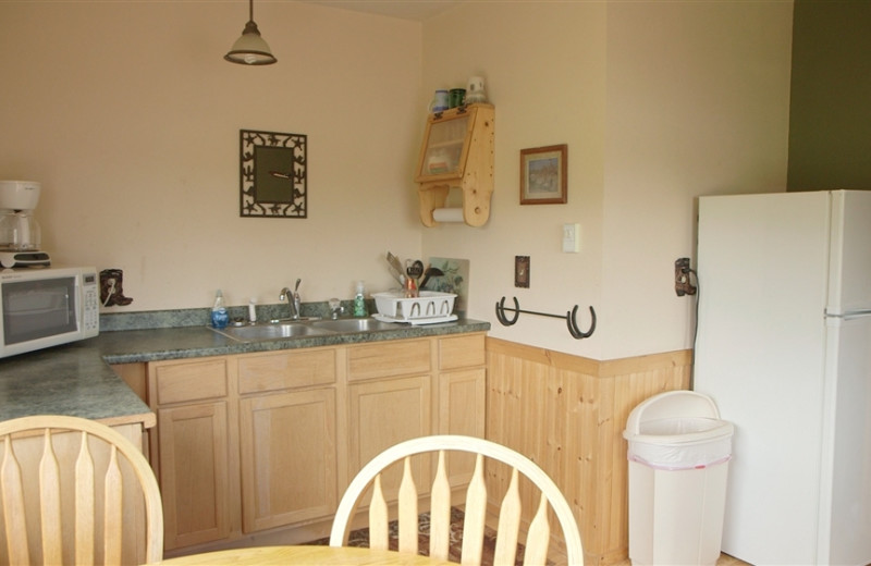 Guest kitchen at Ghost Canyon Ranch.