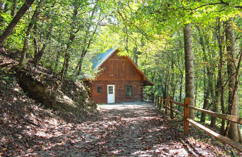 Rental exterior at Hidden Creek Cabins.