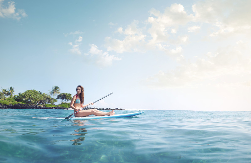 Paddle board at Travaasa Hana.