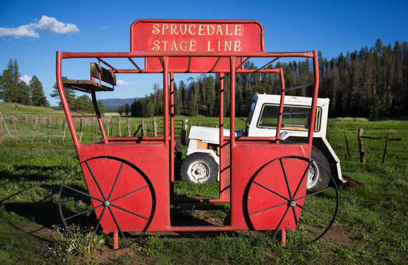 Exterior view of Sprucedale Guest Ranch.