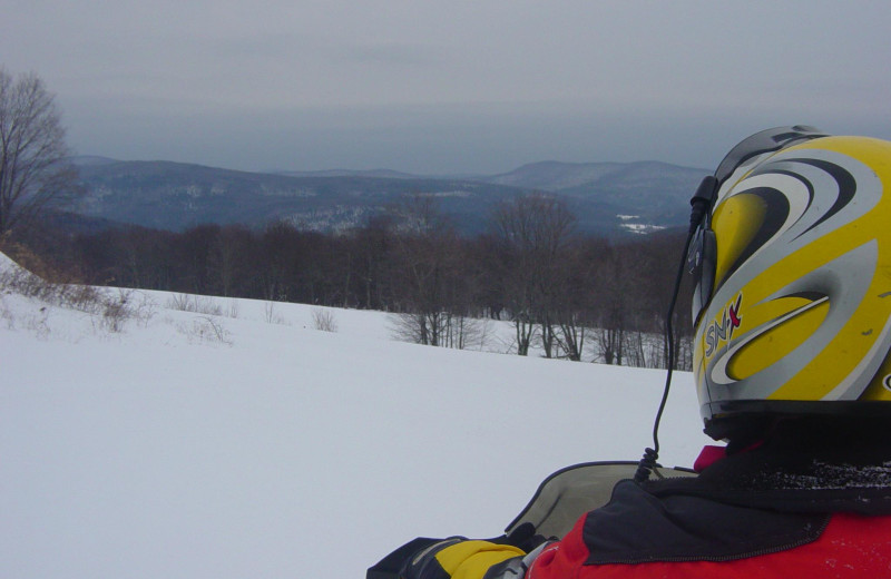 Snowmobiling at Andes Hotel and Restaurant.