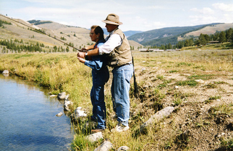 Fishing Instruction at Nine Quarter Circle Ranch