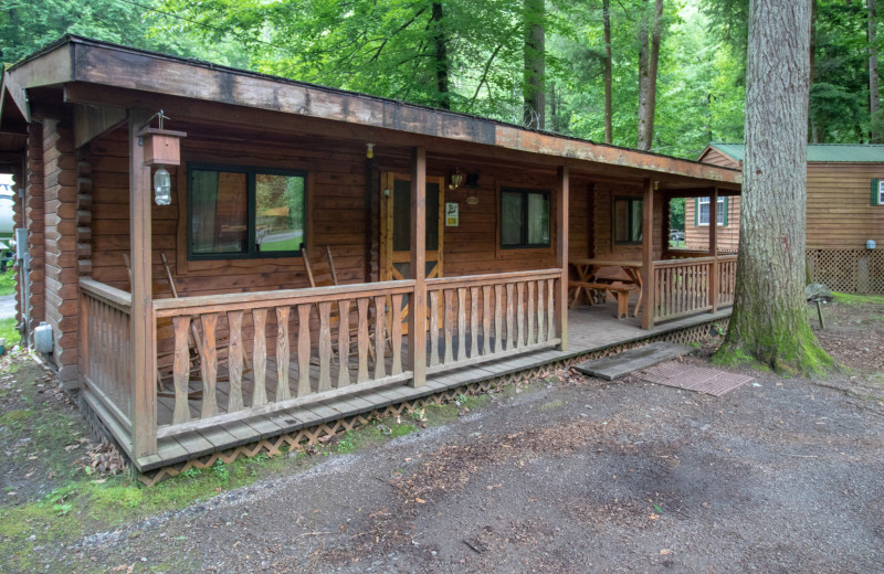 Cabin exterior at Yogi in the Smokies.