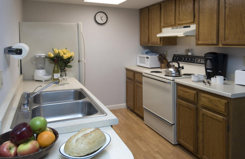 Kitchen view at Mountainside Resort.