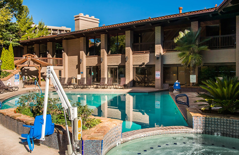 Outdoor pool at Arroyo Roble Resort.