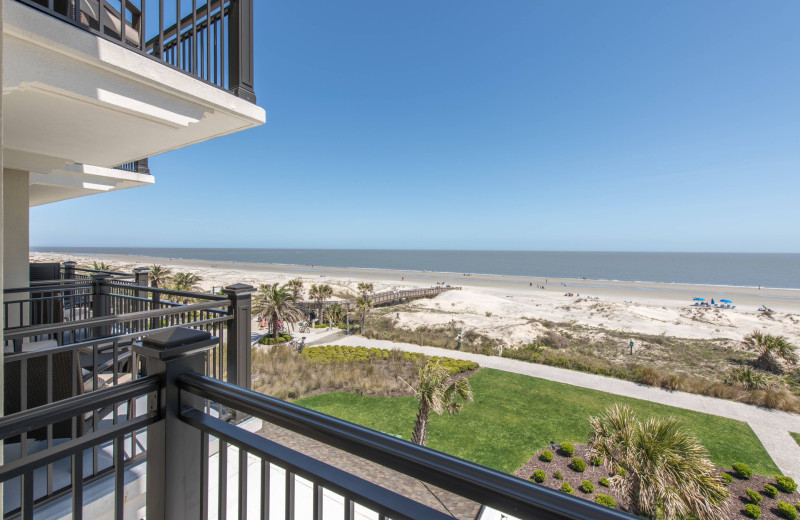 Guest balcony at Westin Jekyll Island.