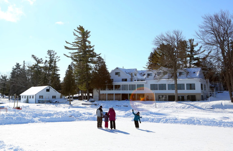 Winter at Bayview Wildwood Resort.