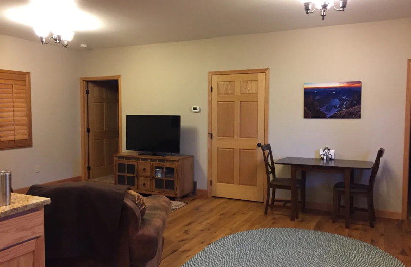 Cabin interior at Lakeview Lodge 307.