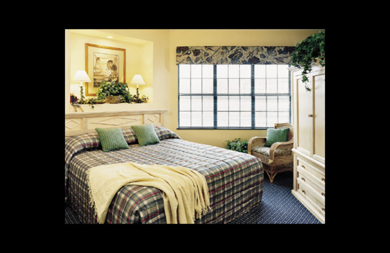 Guest room at The Falls Village.