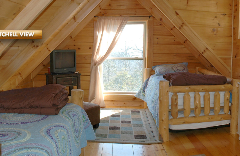 Rental bedroom at High Rock Rentals.