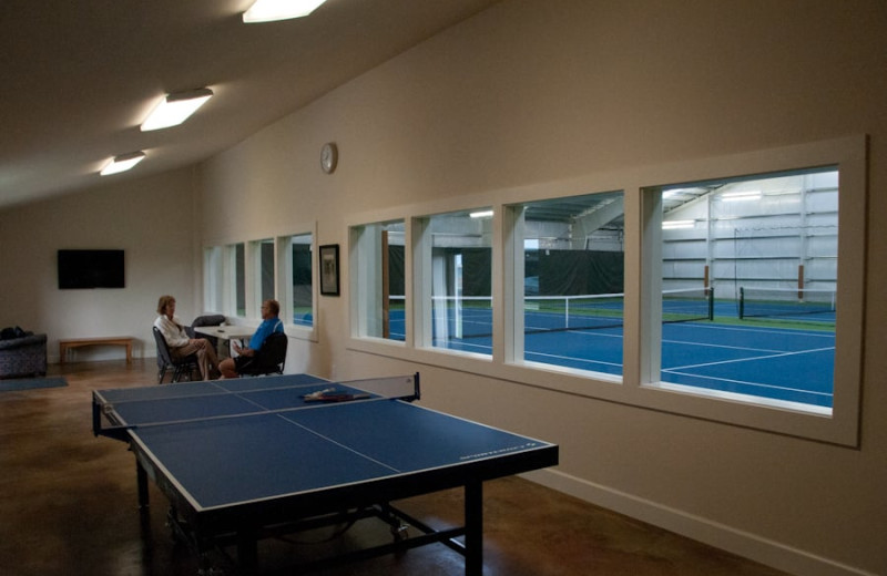 Ping pong table at Lighthouse Oceanfront Resort.
