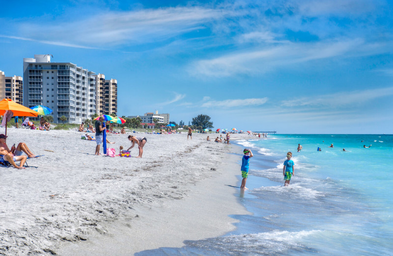 Beach at Venice Villas.