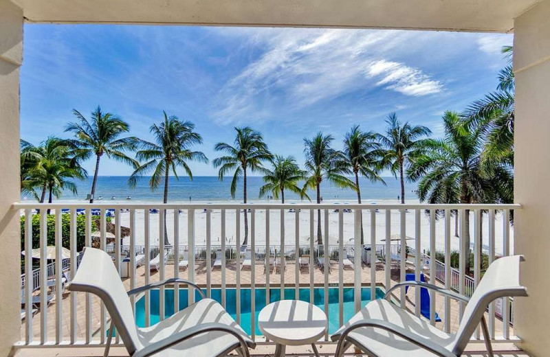 Guest balcony at BEST WESTERN PLUS Beach Resort Hotel.