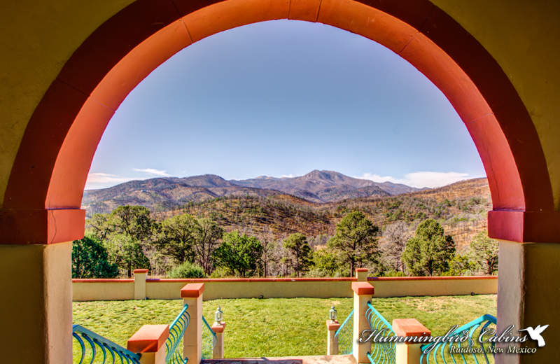 View from Hummingbird Cabins.