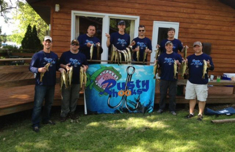 Fishing tournament at Shady Rest Resort.